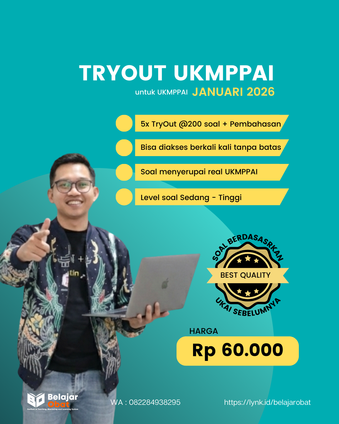 Paket Try Out UKMPPAI level Sedang - UKMPPAI 2026